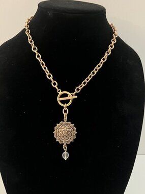 Katia Designs "Woke Up Sexy as Hell Again" Gold Necklace. New, never worn